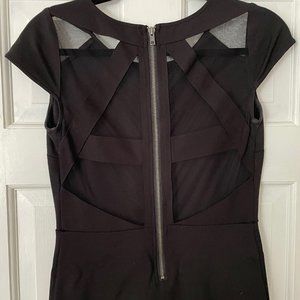 Black mesh cutout dress - size small